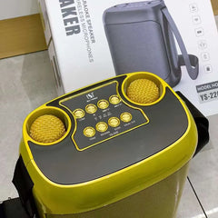 Rechargeable Dual Mic Karaoke Speaker with Strap